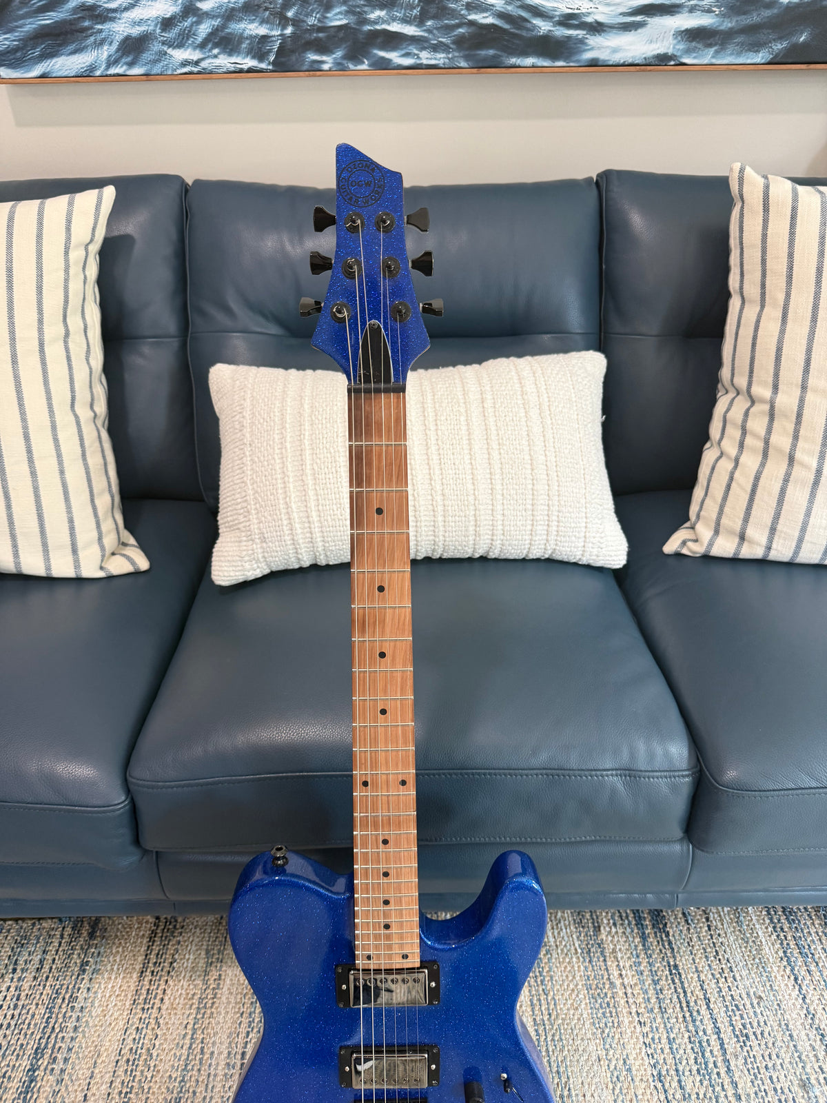 Tidecaster American Standard Blue Sparkle Ozona Guitar Works