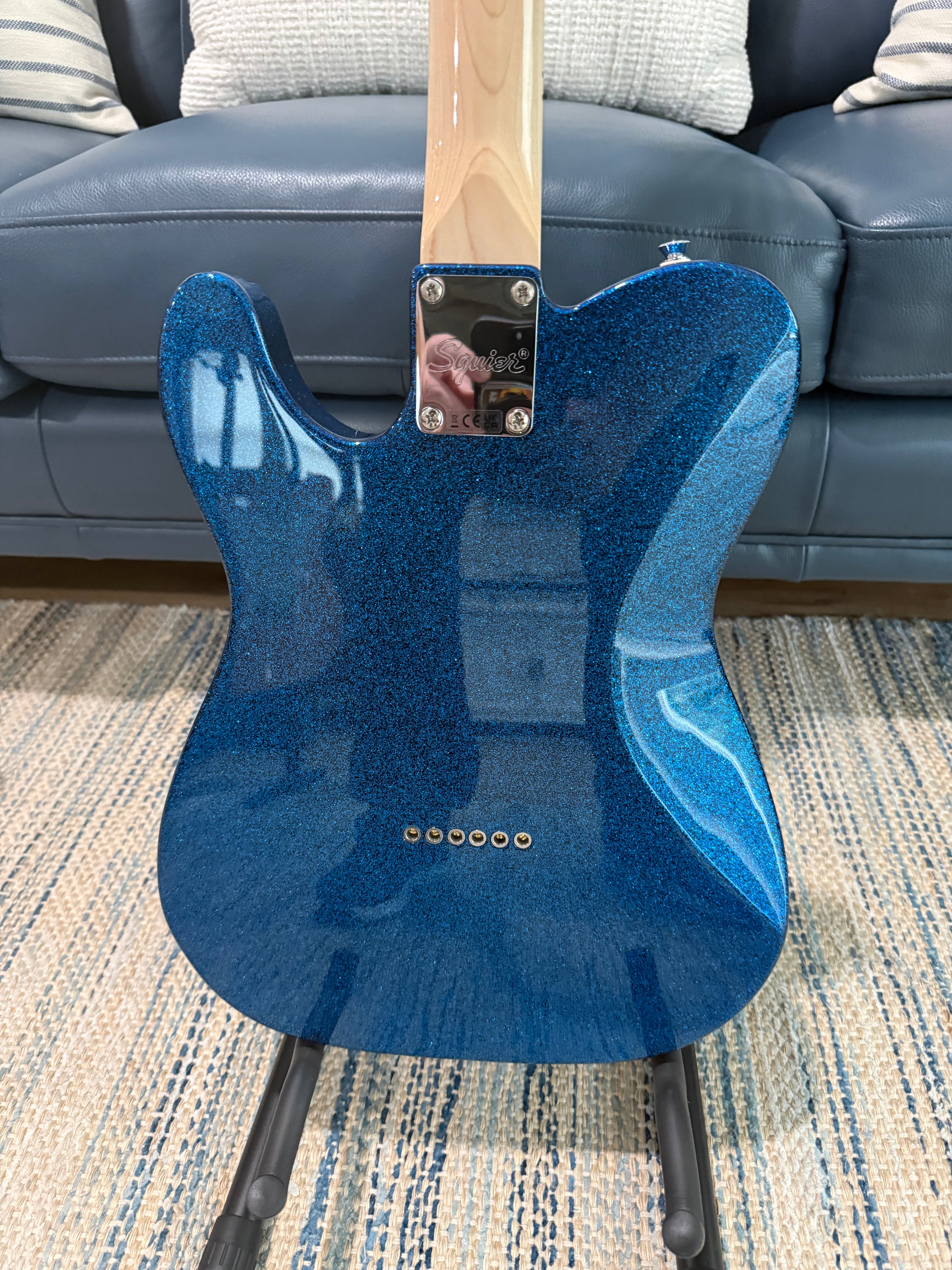 Squier Paranormal Esquire Deluxe - Scintillement bleu