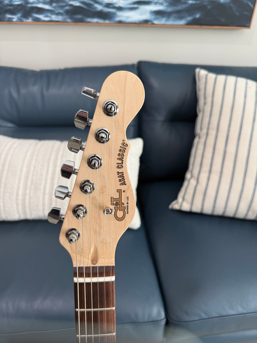 G&L Fullerton Deluxe ASAT Classic Bluesboy Pine