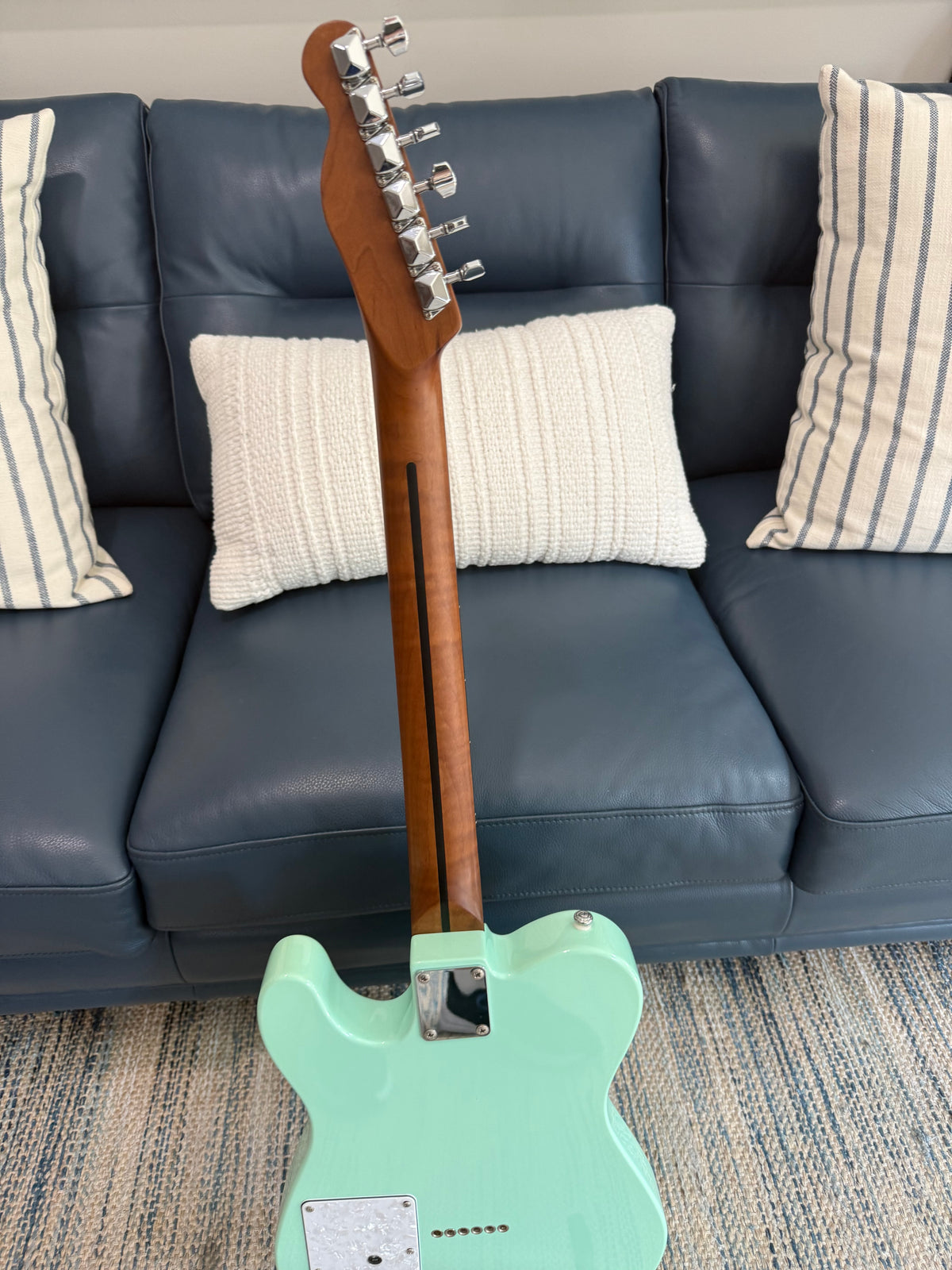 Tidecaster Green Import with EMGs Ozona Guitar Works