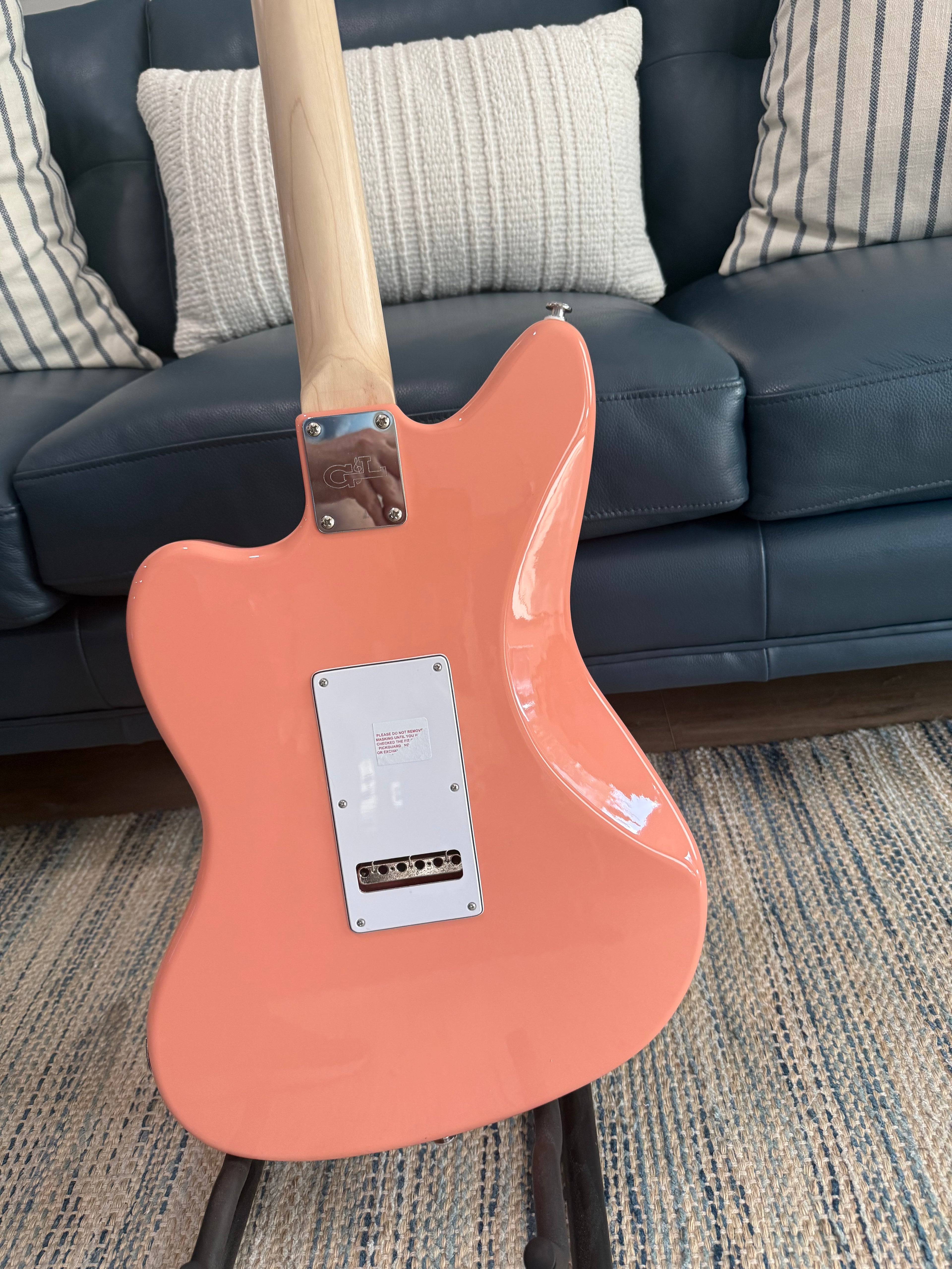 G&L Fullerton Deluxe Doheny Sunset Coral with Vitus VP90 Custom Guitar