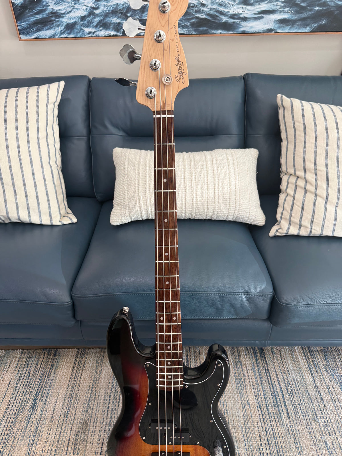 Squier Affinity Series PJ Bass Guitar - 3-Color Sunburst Used