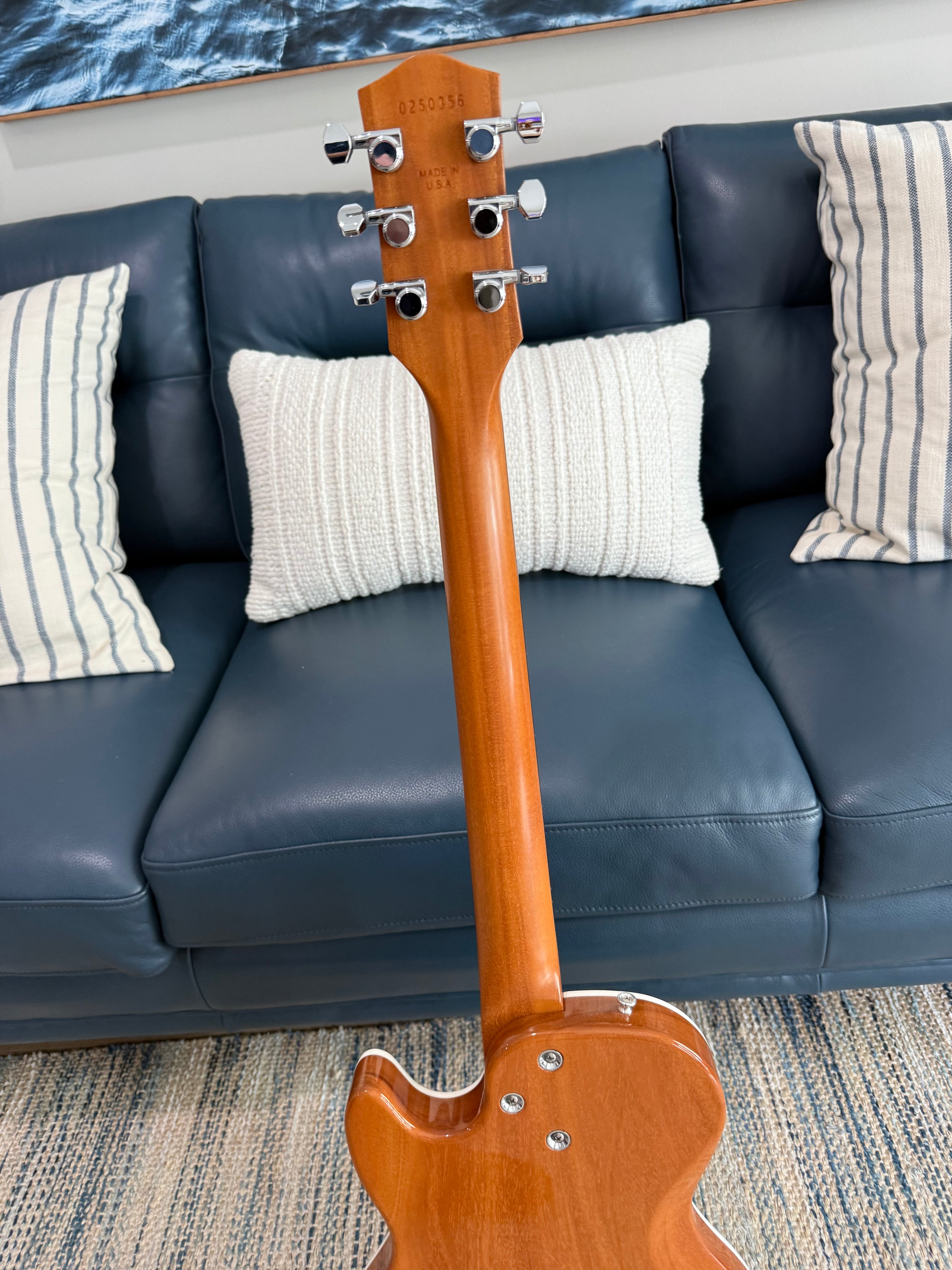 Harmony Standard Jupiter Thinline Electric Guitar w/Case, Cherry