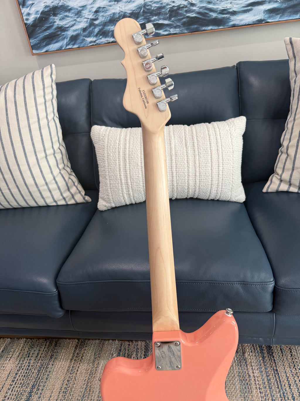G&L Fullerton Deluxe Doheny Sunset Coral with Vitus VP90 Custom Guitar