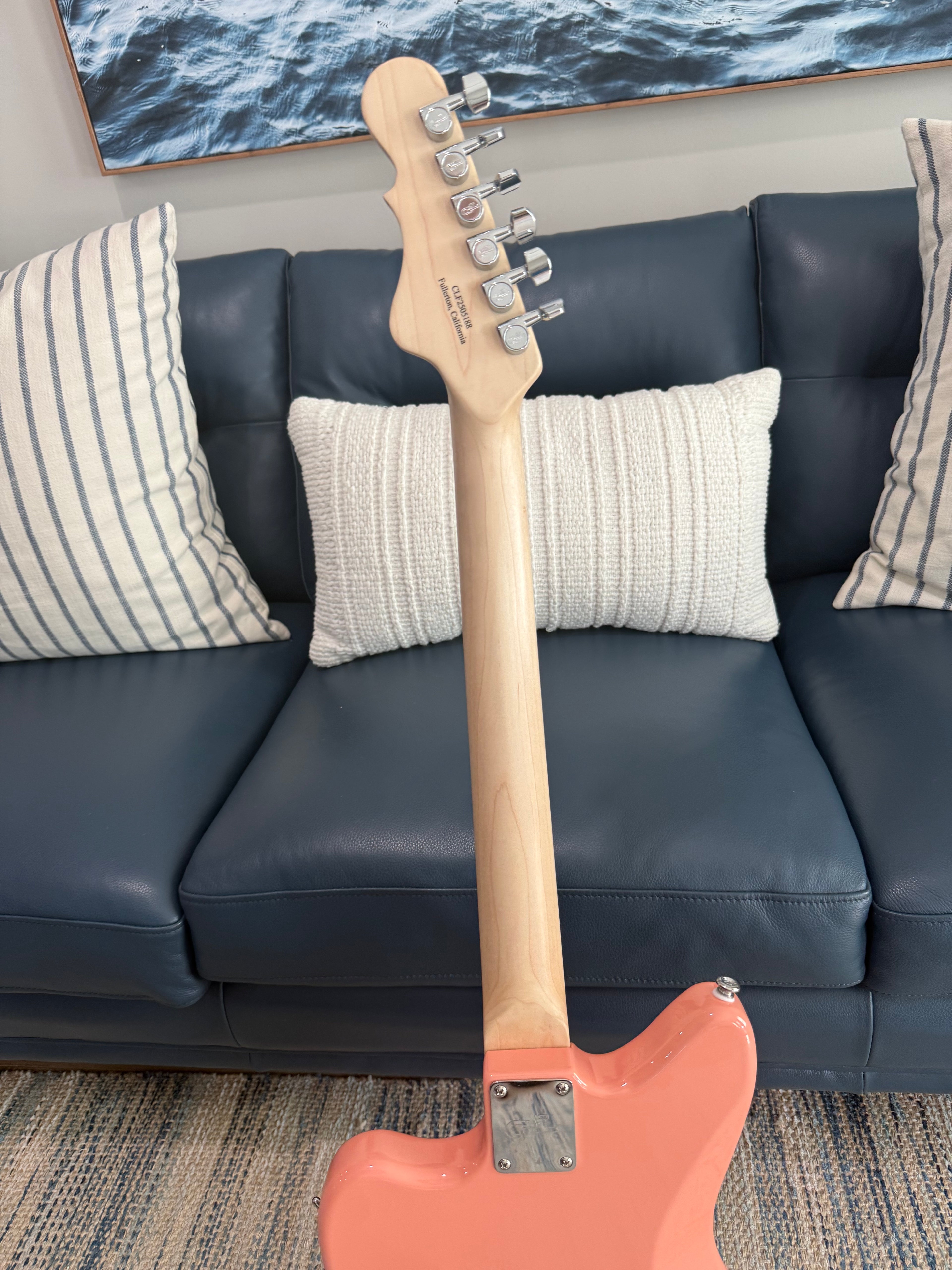 G&L Fullerton Deluxe Doheny Sunset Coral with Vitus VP90 Custom Guitar