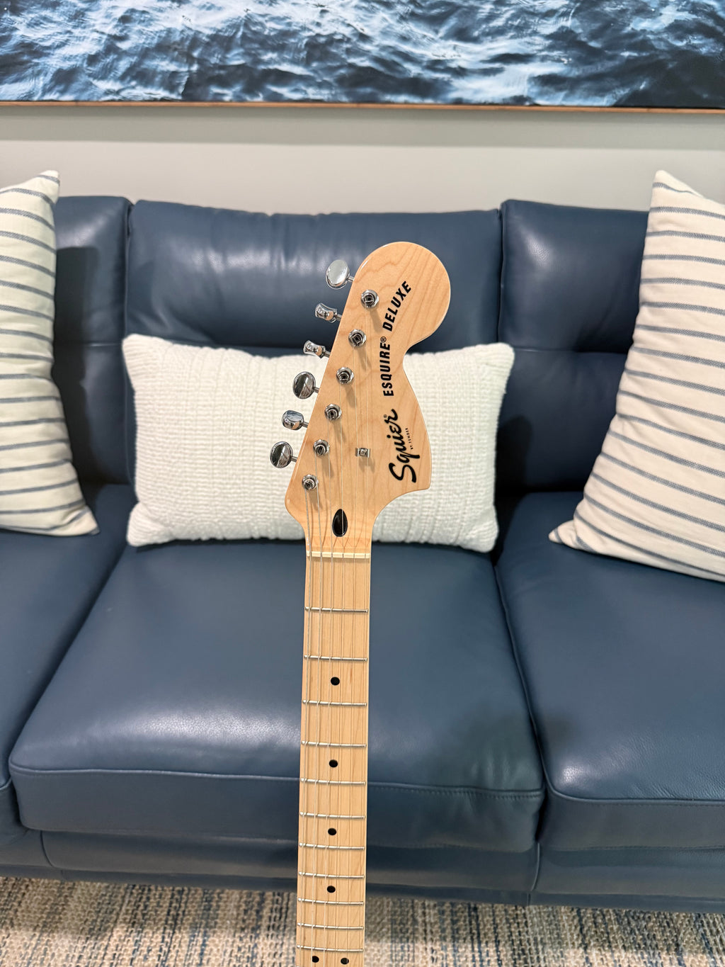 Squier Paranormal Esquire Deluxe - Scintillement bleu