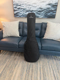 Palm Harbor Economy Electric Bass Guitar Gig Bag, black padded case with handles for Palm Harbor Music bass guitar protection.