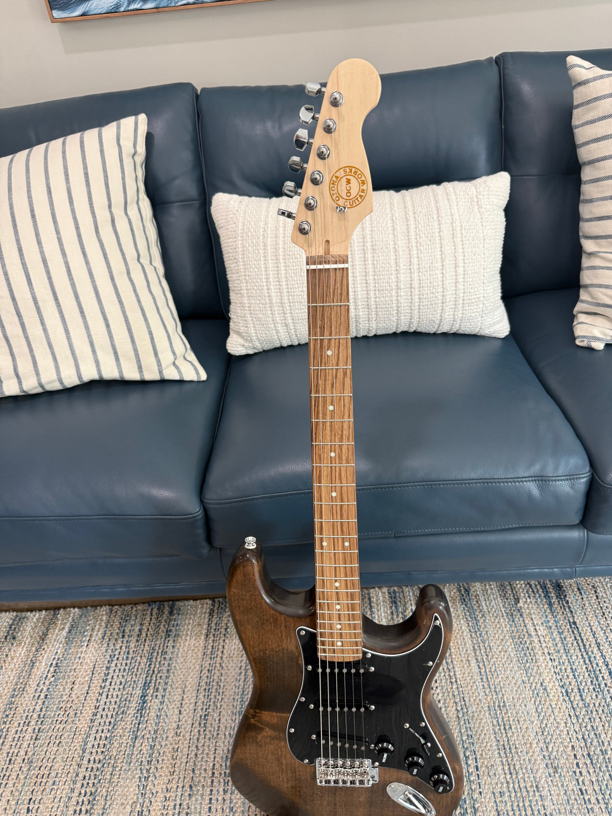 Ozona Guitar Works Suncaster US Aged Series 1-piece brown alder guitar suncaster with natural aged finish
