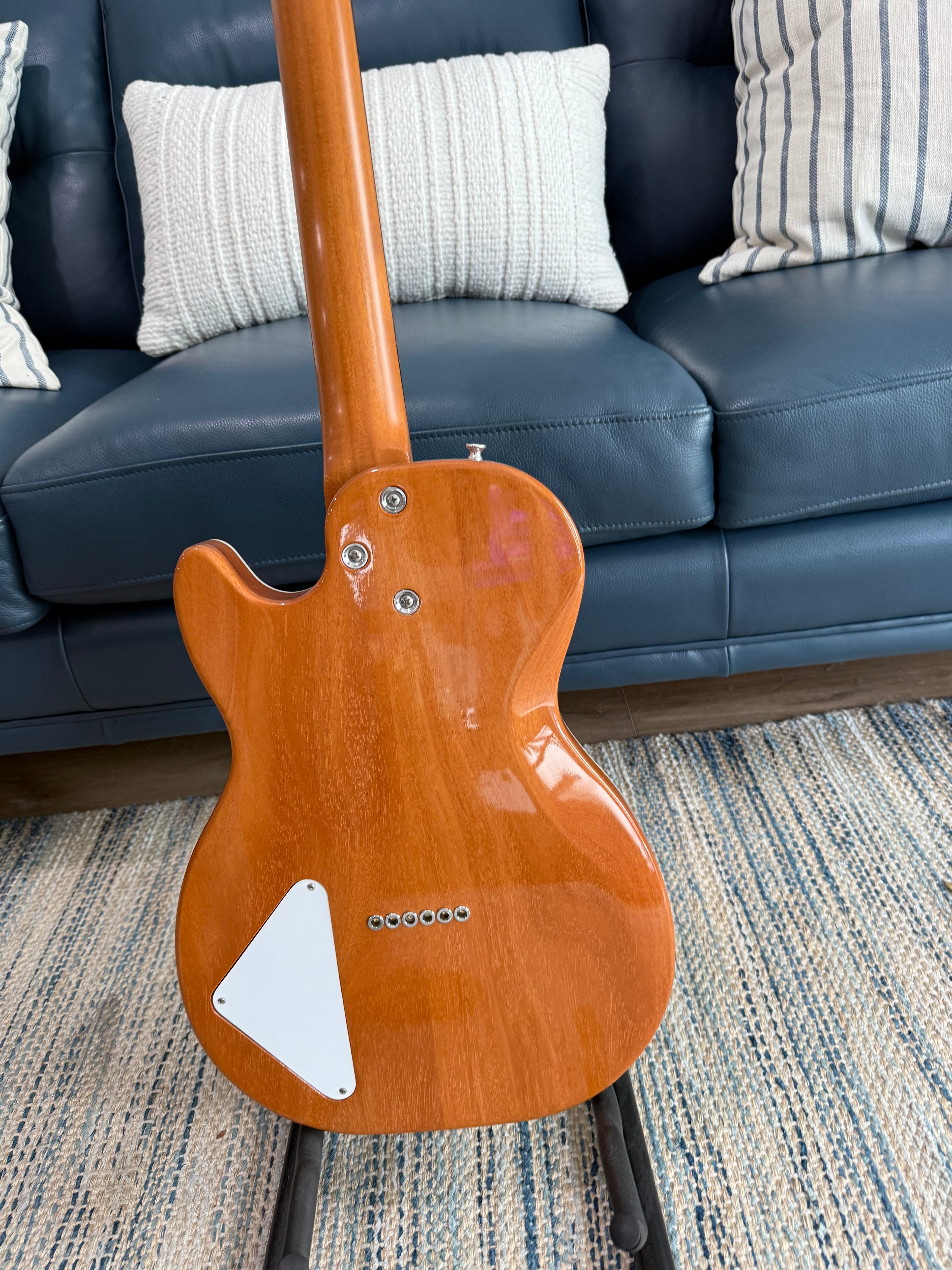Harmony Standard Jupiter Thinline Electric Guitar w/Case, Cherry