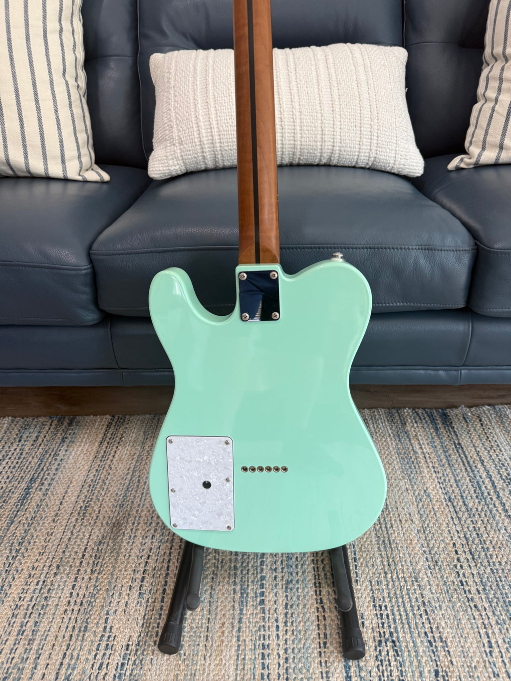 Tidecaster Green Import with EMGs Ozona Guitar Works