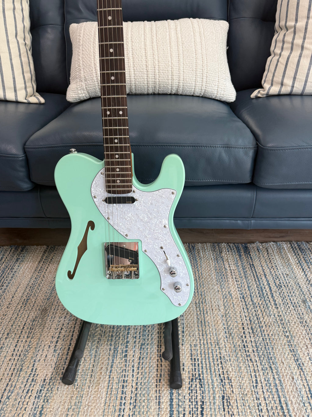 Tidecaster Green Import with EMGs Ozona Guitar Works