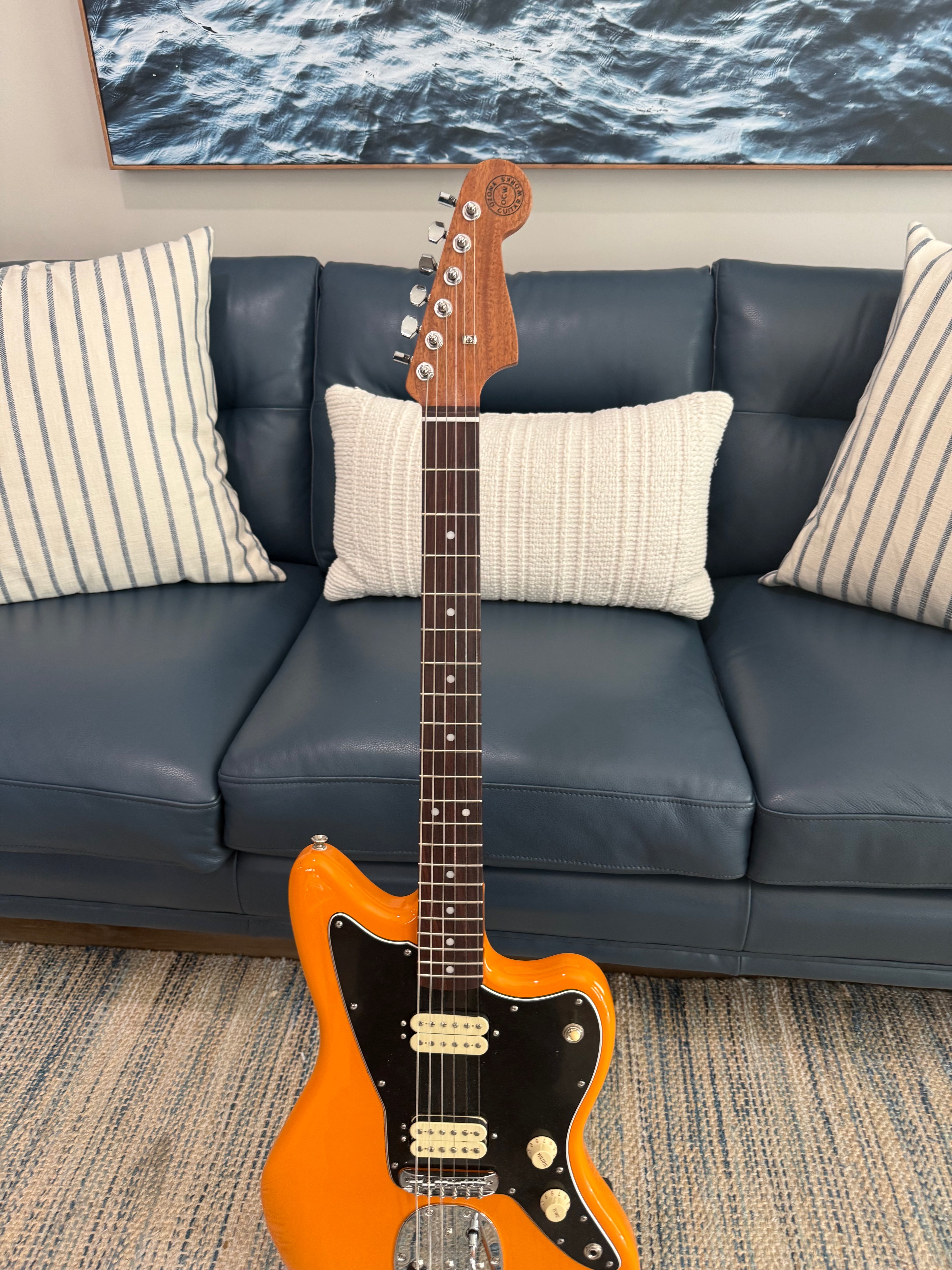 Jazzmaster Naranja Capri Personalizada por Ozona Guitar Works