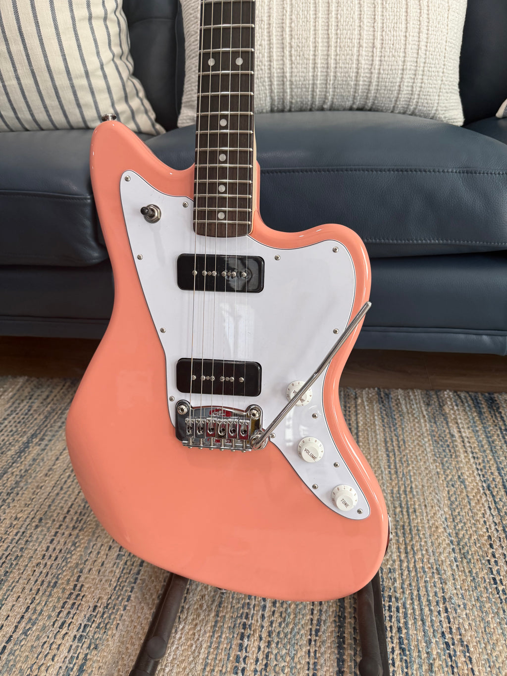 G&L Fullerton Deluxe Doheny Sunset Coral with Vitus VP90 Custom Guitar