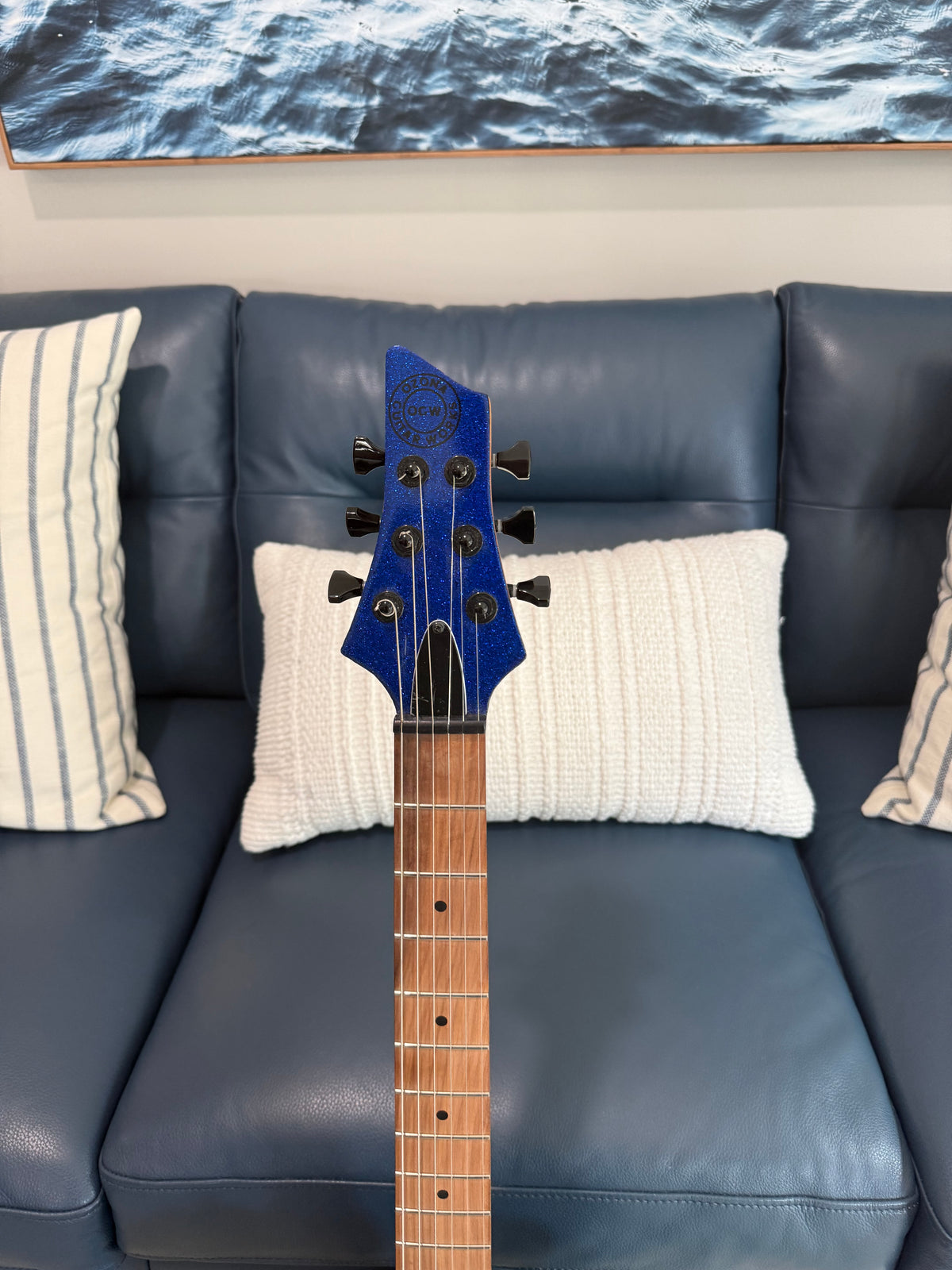 Tidecaster American Standard Blue Sparkle Ozona Guitar Works