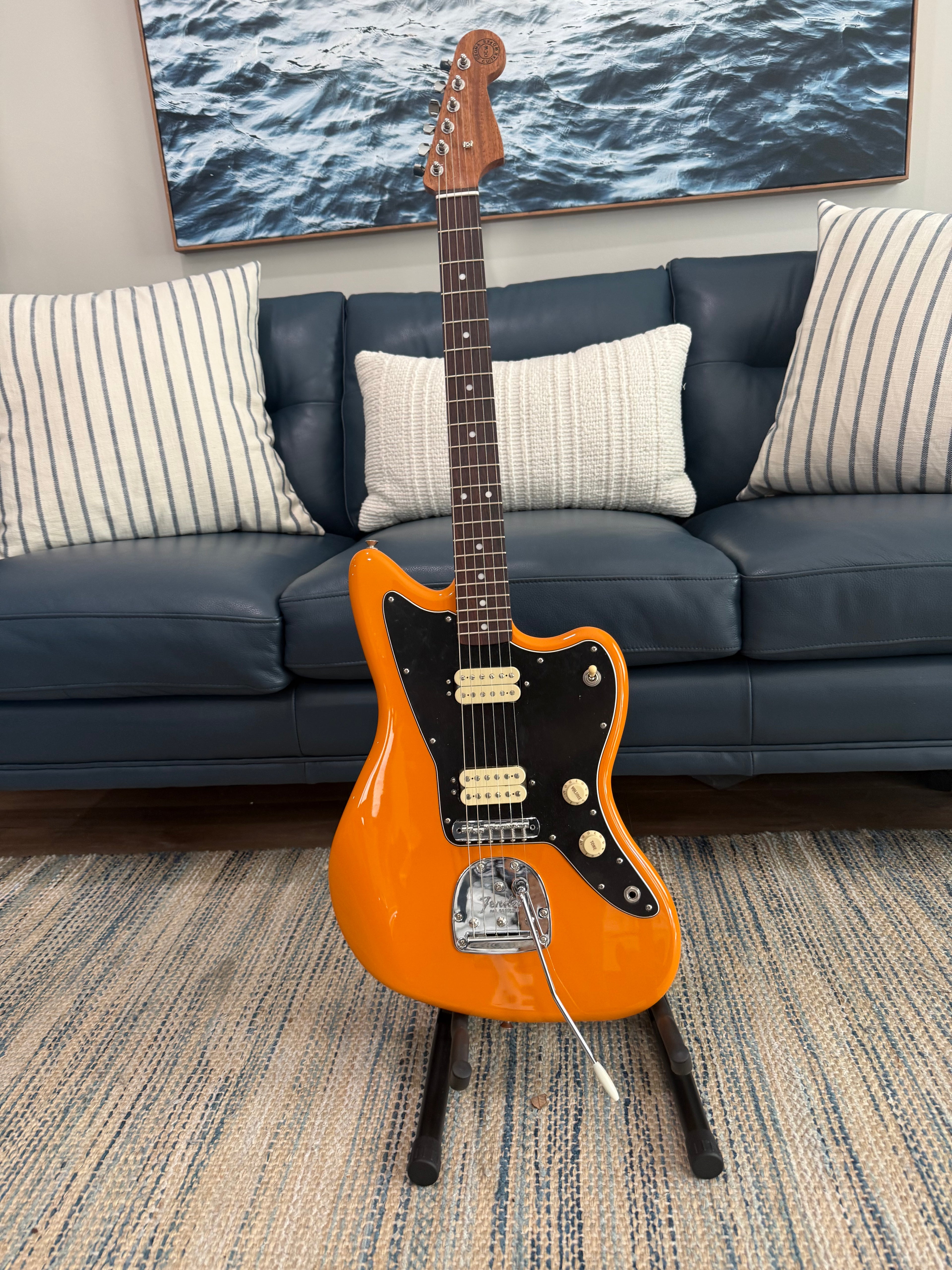 Jazzmaster Naranja Capri Personalizada por Ozona Guitar Works