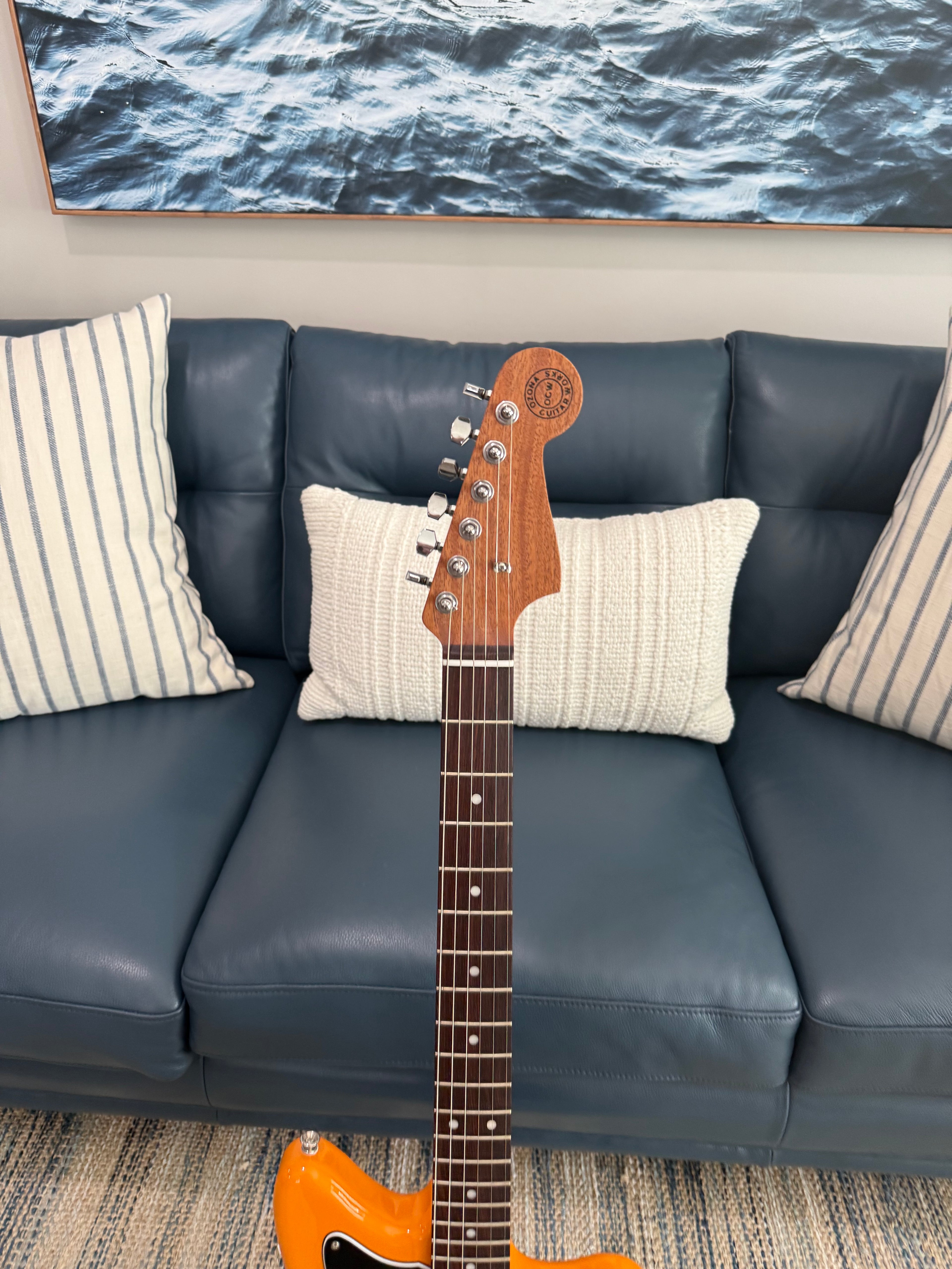 Jazzmaster Naranja Capri Personalizada por Ozona Guitar Works