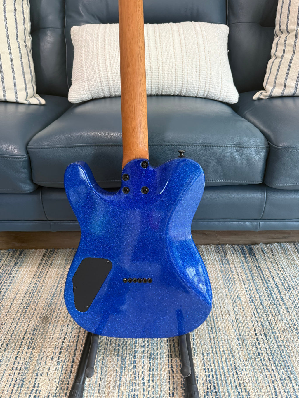 Tidecaster American Standard Blue Sparkle Ozona Guitar Works