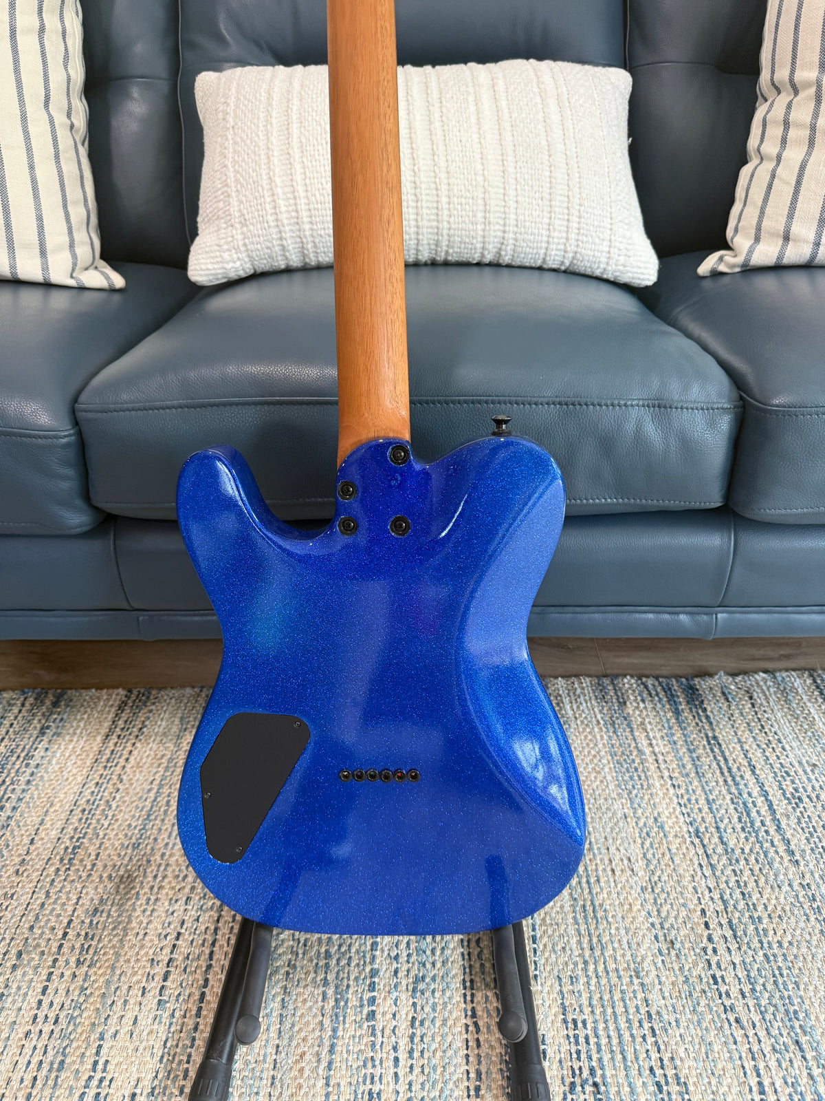 Tidecaster American Standard Blue Sparkle Ozona Guitar Works