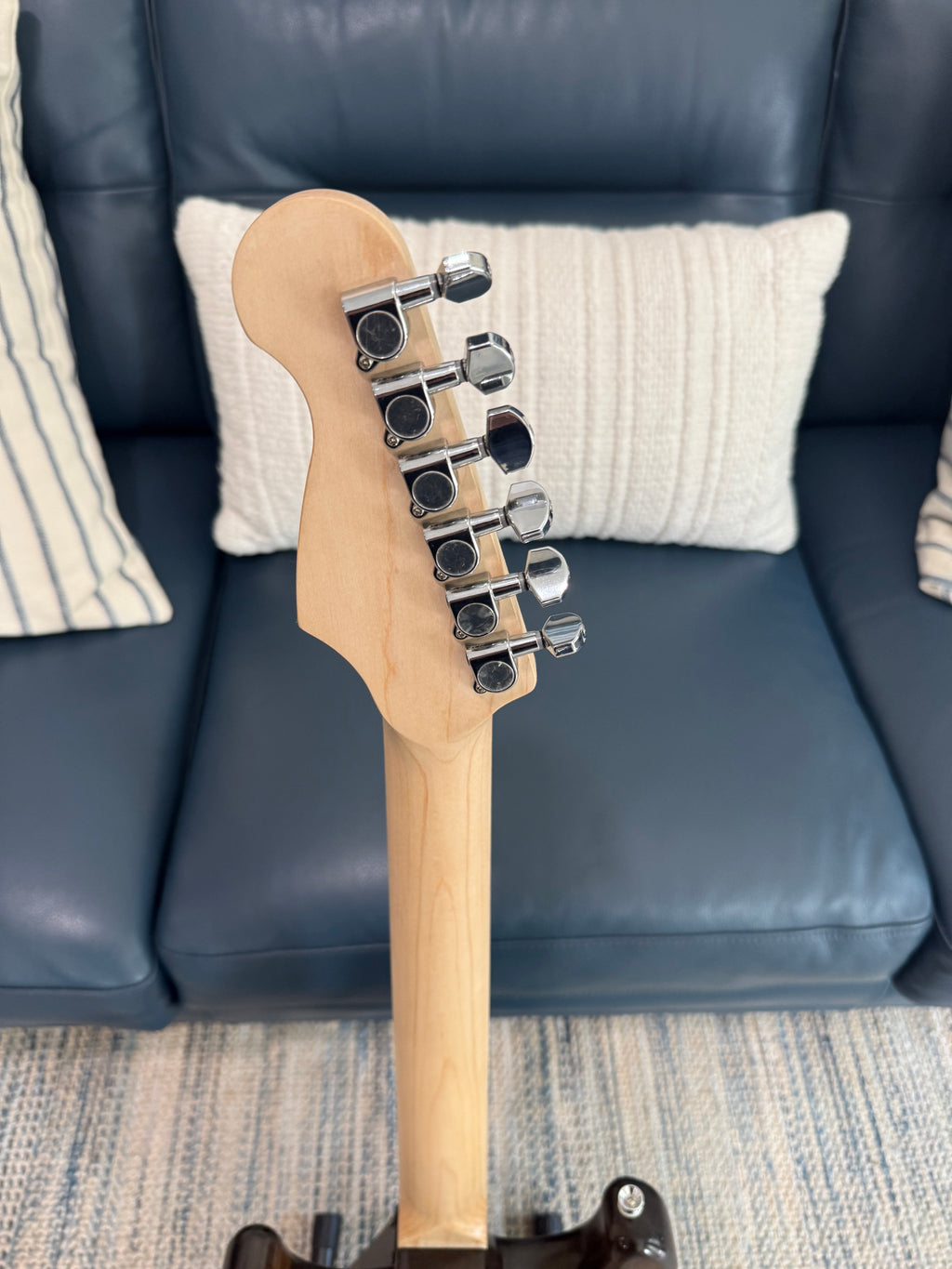 Ozona Guitar Works Suncaster US Aged Series 1-piece brown alder guitar body showing smooth wood grain and aged finish