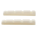 Musiclily Basic 38mm Flat Bottom Bone Slotted Bass Nut for 4 String Bass Guitar, 38*3.5*5/4.5mm (Set of 2)