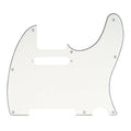 Musiclily Pro 8 Hole Tele Guitar Pickguard for USA/Mexican Made Fender Standard Telecaster Modern Style, 1/3/4 Ply 3ply Aged White