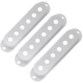 Musiclily pro plastic guitar single coil pickup covers for USA and Mexico Strat, white color, new product, close-up view