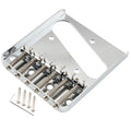 Musiclily Pro BT001 chrome ash tray bridge with 54mm string spacing and six saddles for Tele-style electric guitars.