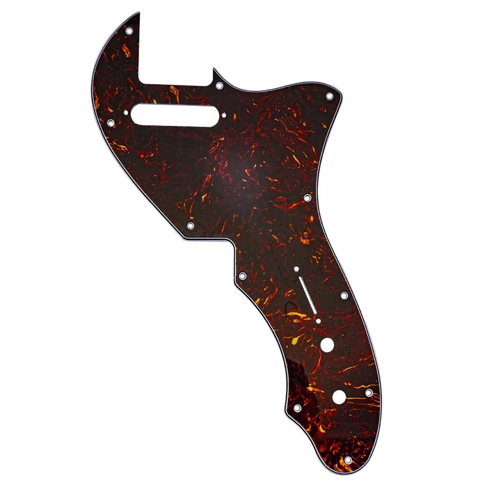 Musiclily Pro 11 Holes Guitar Pickguard For USA Fender 69 Tele Thinline Style Electric Guitar 4ply Tortoise Shell