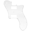 Musiclily Pro 15 Holes Covered HH Guitar Pickguard for Mexico Fender 72 Tele Deluxe Style Electric Guitar, 3ply White