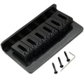 Musiclily Pro BF002 54mm(2-1/8 inch) Modern Hardtail Fixed Bridge for Electric Guitar Black