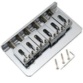 Musiclily Pro BF002 54mm(2-1/8 inch) Modern Hardtail Fixed Bridge for Electric Guitar Chrome