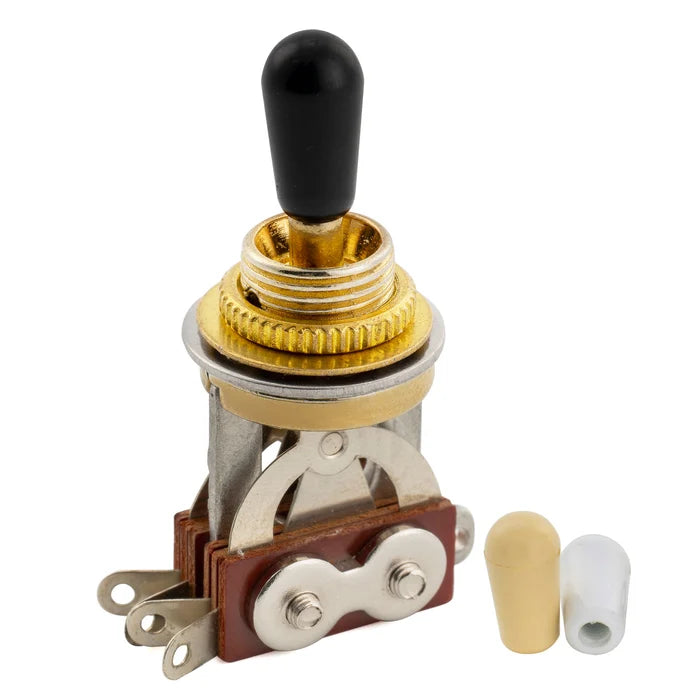 Musiclily Pro 3-Way Pickup Selector Toggle Switch for LP Style Electric Guitar Gold