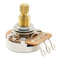 Musiclily Pro HD 250K Full Brass Metric Coarse 18-Spline Split Shaft Pot Audio/Linear Taper Potentiometer for Electric Guitar Bass A250K 9.5mm