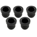 Musiclily Ultra 3/8 Inch 9.6mm Full Solid Brass G-TLB-2 Style Ferrules String Through Body Rear Mount Bushings for Electric Bass Black