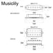 Musiclily Pro ST-60SE Alnico 5 Staggered Single Coil Pickups and Uncovered Humbucker ST-HSS Neck Middle Bridge Pickups Set for Strat Style Electric Guitar White