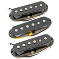 Musiclily Pro ST-60S Juego de pastillas de bobina simple escalonadas Alnico 5 para mástil, medio y puente de 5.6K para guitarra eléctrica estilo Strat, negras