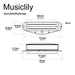 Musiclily Pro ST-DPHC Ceramic Rail Blade Single Coil Sized Humbucker Pickups Set 13.2K Super Distortion for Strat Style Electric Guitar Black Rail