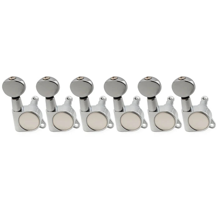 Musiclily Pro R18K-15 vintage oval button guitar tuning pegs for Strat and Tele style electric guitars, full sealed machine heads.