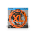 D'Addario EXL110 XL Nickel Electric Guitar Strings set, gauges 10-46, displayed in a pack on a white background.