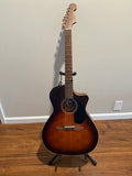Fender Newporter Special acoustic electric guitar in great condition with case, showcasing its sleek design and craftsmanship.