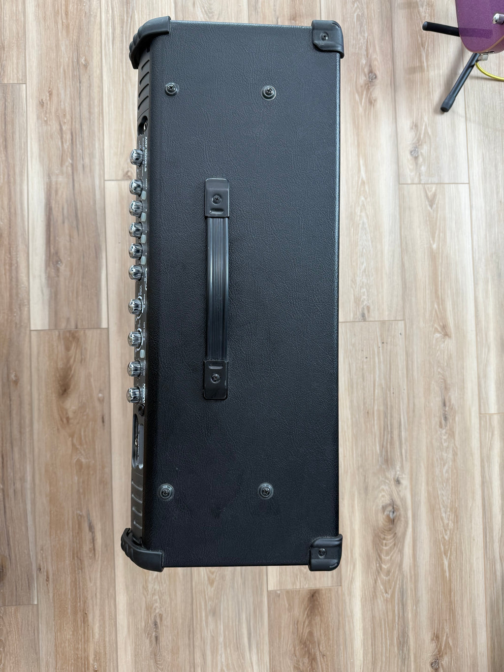 Used Line 6 Spider III 150W stereo guitar amplifier with dual 12-inch speakers in a compact design.