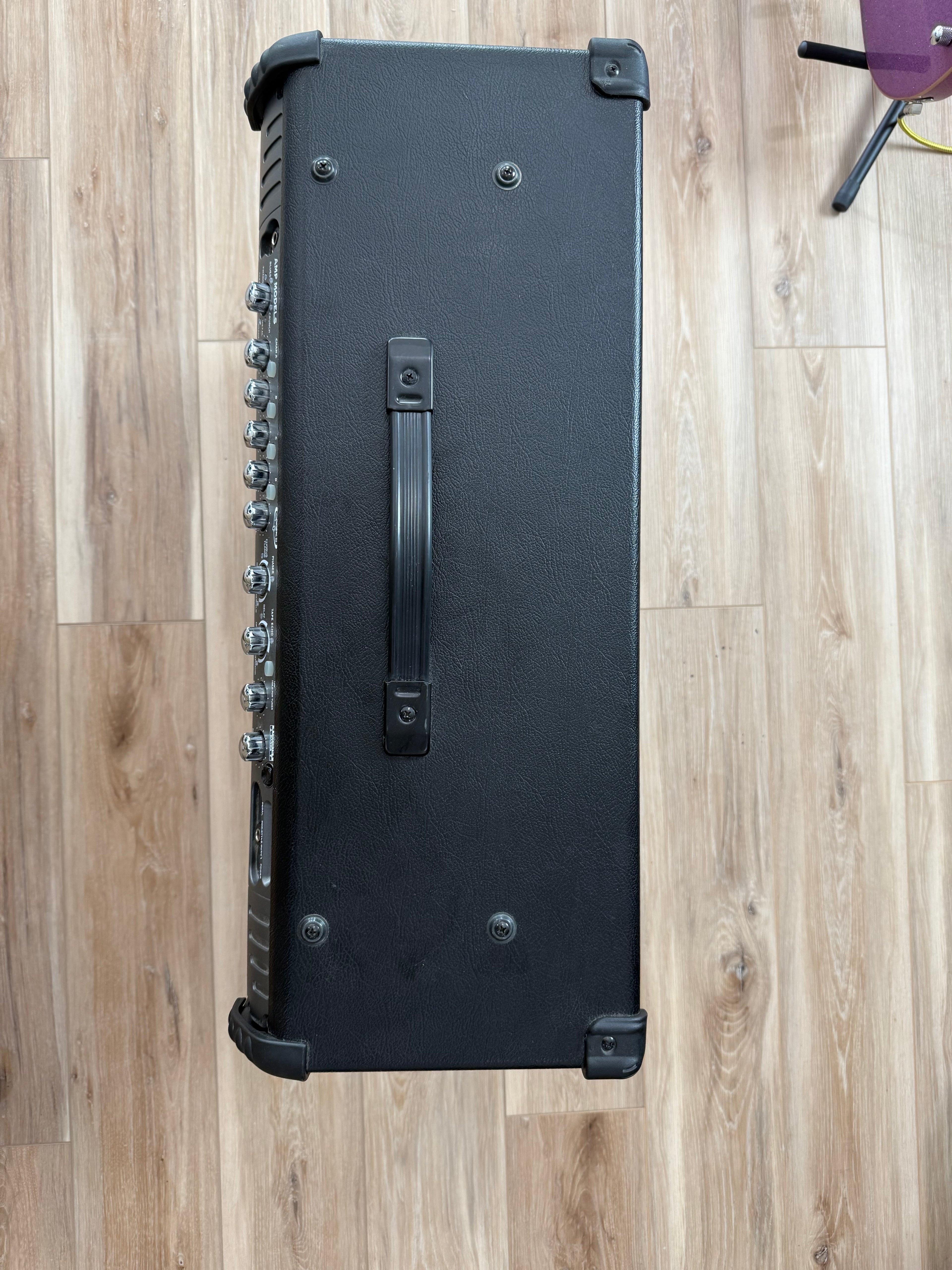 Used Line 6 Spider III 150W stereo guitar amplifier with dual 12-inch speakers in a compact design.