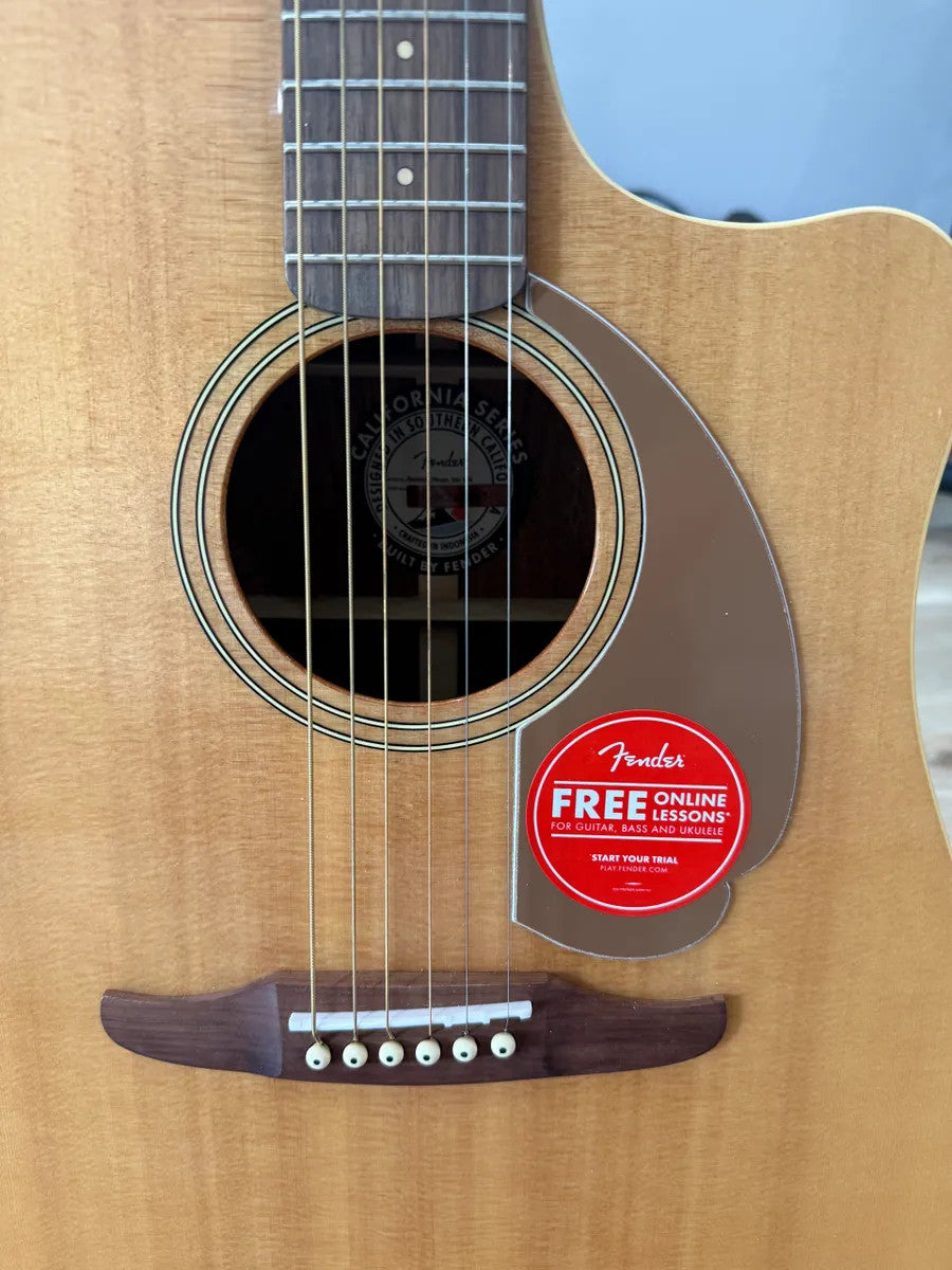 Used Fender Redondo Player Acoustic Electric Guitar in natural wood finish with a classic body shape.